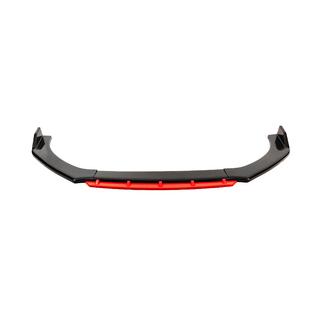 Universāla priekšējā bampera lūpa (lip spoileris) DPT Red V-2 (ABS, spīdīgi melna) foto 2