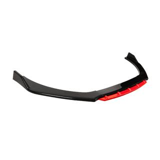 Universāla priekšējā bampera lūpa (lip spoileris) DPT Red V-2 (ABS, spīdīgi melna) foto 4