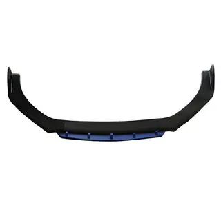 Universāls priekšējā bampera lūpas spoilers DPT Blue V-2 (ABS, melns glancēts)
