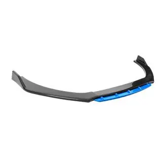 Universāls priekšējā bampera lūpas spoilers DPT Blue V-2 (ABS, melns glancēts) foto 4