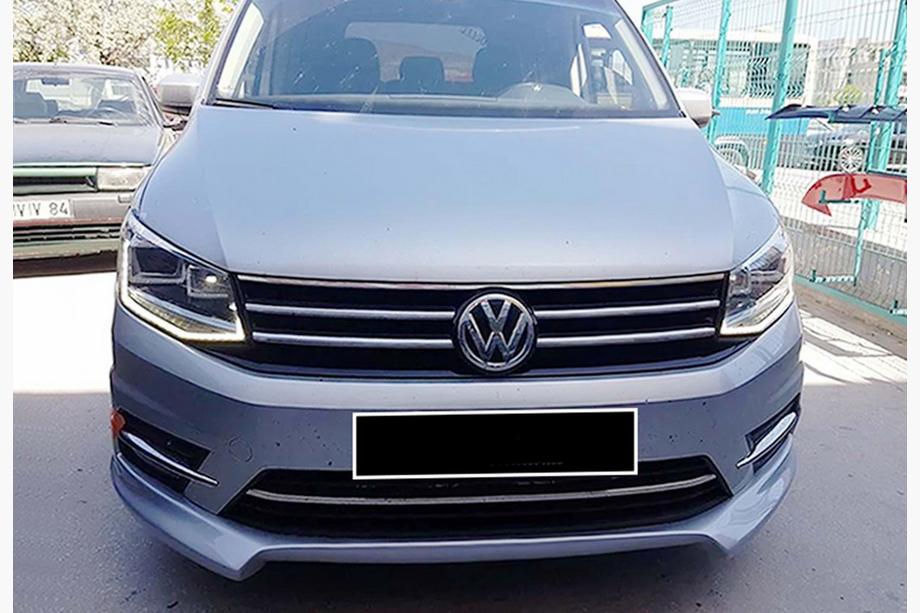 Volkswagen Caddy 2015–2020 Priekšējā bufera lūpas uzlika DPT (krāsošanai) Image