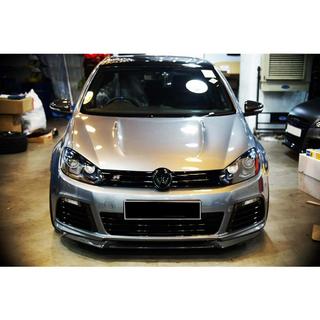Priekšējā lip uzlika DPT V-1 (melns spīdīgs) Volkswagen Golf 6 2008–2014 foto 1