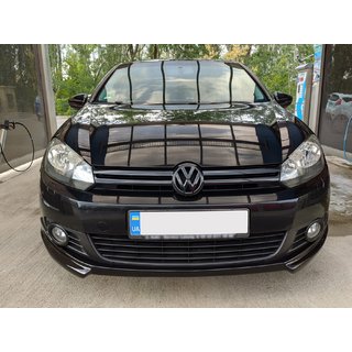 Priekšējā bufera lūpas spoileris DPT V-2 (krāsošanai) Volkswagen Golf 6 2008–2014 foto 3