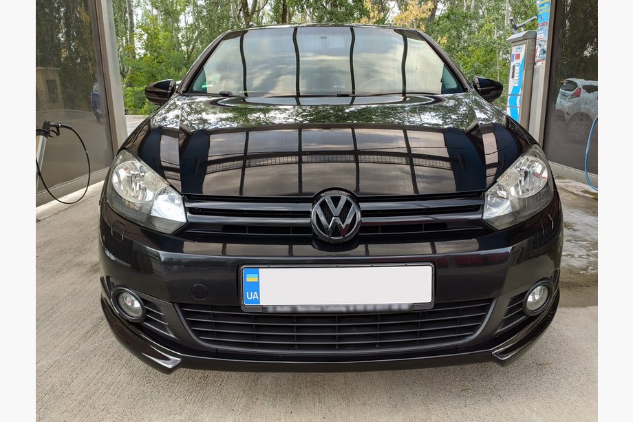 Volkswagen Golf 6 2008–2014 Priekšējā bufera lūpas spoileris DPT V-2 (krāsošanai) Foto 6