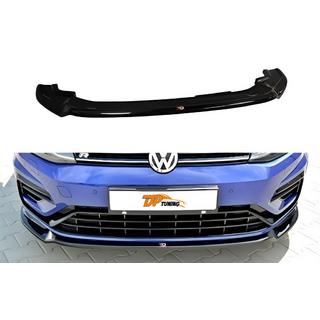 Priekšējā bufera lūpa DPT V-3 (R / R-Line HB, 2017-2019, melns spīdīgs) Volkswagen Golf 7/E-Golf 2012–2020 foto 1
