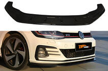 Volkswagen Golf 7/E-Golf 2012–2020 Priekšējā lūpas uzlika DPT V-1 (GTI, 2017-2019, melns spīdīgs) foto 1