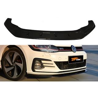 Priekšējā lūpas uzlika DPT V-1 (GTI, 2017-2019, melns spīdīgs) Volkswagen Golf 7/E-Golf 2012–2020 foto 1