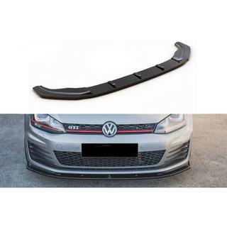 DPT V-1 priekšējais lūpas spoileris / front lip (GTI, 2012-2017, melns spīdīgs) Volkswagen Golf 7/E-Golf 2012–2020 foto 1