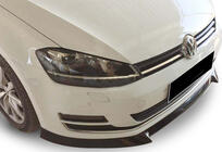 Volkswagen Golf 7/E-Golf 2012–2020 Priekšējā bampera lip spoileris DPT V-4 (rūpnīcas bamperim, 2012-2017, spīdīgi melns) foto 1