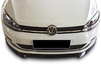 Volkswagen Golf 7/E-Golf 2012–2020 Priekšējā bampera lip spoileris DPT V-4 (rūpnīcas bamperim, 2012-2017, spīdīgi melns) foto 2