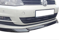 Volkswagen Golf 7/E-Golf 2012–2020 Priekšējā bampera lip spoileris DPT V-4 (rūpnīcas bamperim, 2012-2017, spīdīgi melns) foto 3