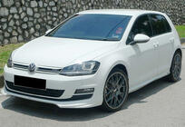 Volkswagen Golf 7/E-Golf 2012–2020 Priekšējais lūpas spoileris DPT V-5 (OEM bamperim, 2012-2017, spīdīgi melna) foto 3
