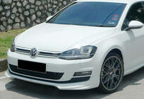 Volkswagen Golf 7/E-Golf 2012–2020 Priekšējais lūpas spoileris DPT V-5 (OEM bamperim, 2012-2017, spīdīgi melna) foto 1