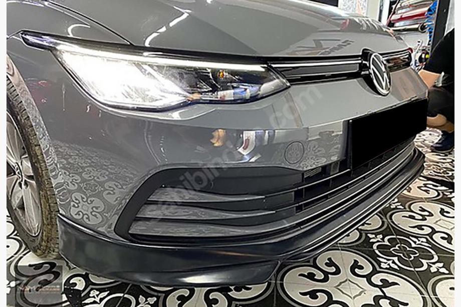 Volkswagen Golf 8 2019– Priekšējā lip uzlika DPT V-1 (melns spīdīgs) Image