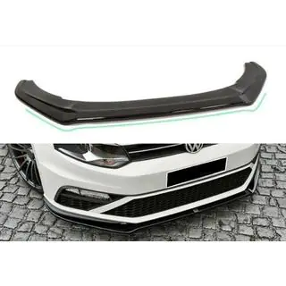 DPT priekšējā bampera lipa spoilers (GTI, 2014-2017, spīdīgi melns) foto 1