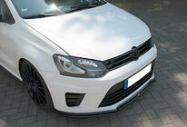 Volkswagen Polo 2010–2017 Priekšējā lip uzlika DPT V-1 (melns spīdīgs) foto 1