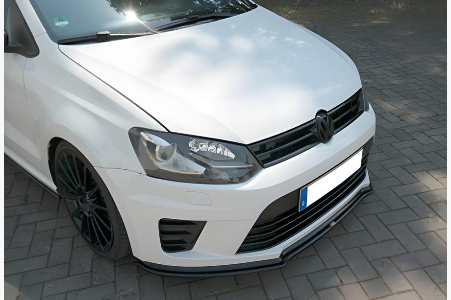 Volkswagen Polo 2010–2017 Priekšējā lip uzlika DPT V-1 (melns spīdīgs) Image