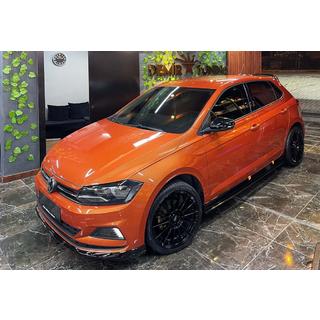 Priekšējā lip uzlika DPT V-1 (melns spīdīgs) Volkswagen Polo 2017–