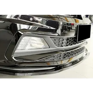 Priekšējā bampera lipa uzlika DPT V-1 (GTI, spīdīgi melna) foto 3