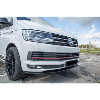 DPT priekšējā bampera lip spoilers (spīdīgi melns) Volkswagen T5 Transporter 2003–2010 foto 1