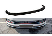 Volkswagen T6 2015–2024 DPT priekšējā bampera lip spoilers (spīdīgi melns) foto 2