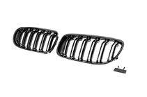 BMW 3. sērija E90/E91 2005–2011 M-Look nieru restes (2008-2011, spīdīgi melnas) foto 4