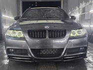 BMW 3. sērija E90/E91 2005–2011 Nieru restes M-Look (E-90/91, 2005-2008, melns spīdīgs) foto 9