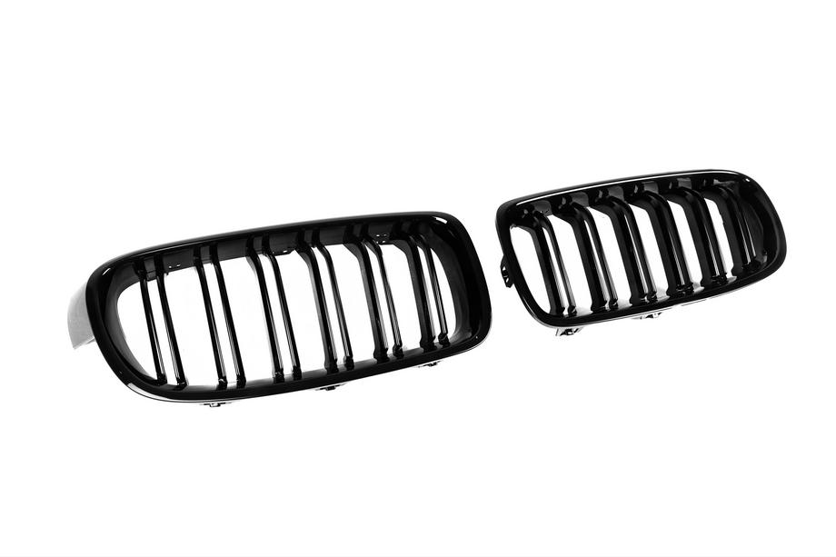 BMW 3. sērija F30/F31 2012–2019 Nieres restes M-Look (spīdīgi melnas) Foto 5