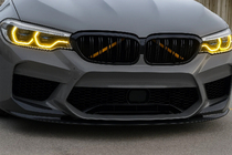 BMW 5. sērija G30/G31 2017–2023 Nieru restes M-Look (2017-2020, melns spīdīgs) foto 1