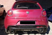 Alfa Romeo MiTo 2008–2018 Aizmugurējais difuzors DPT (spīdīgi melns) foto 2