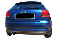Audi A3 2003–2012 Aizmugurējais difuzors DPT (2005-2008, Coupe, spīdīgi melns) foto 2