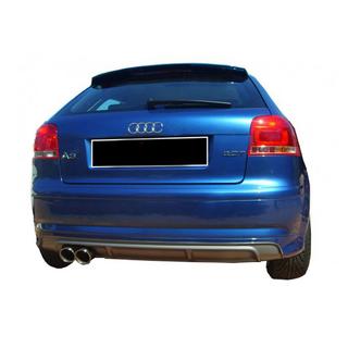 Aizmugurējais difuzors DPT (2005-2008, Coupe, spīdīgi melns) Audi A3 2003–2012 foto 2
