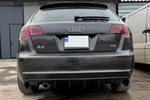 Audi A3 2003–2012 Aizmugurējais difuzors DPT (2008-2010, spīdīgi melns) foto 6