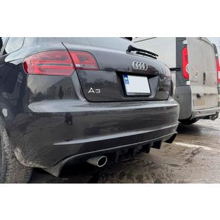 Aizmugurējais difuzors DPT (2008-2010, spīdīgi melns) Audi A3 2003–2012 foto 2