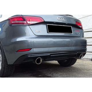Aizmugurējais difuzors DPT (HB, 2017-2020, spīdīgi melns) Audi A3 2012–2020 foto 3