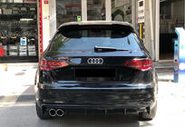 Audi A3 2012–2020 Aizmugurējais difuzors DPT V-2 (2012-2016, HB, spīdīgi melns) foto 1