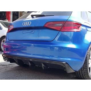 Aizmugurējais difuzors DPT V-2 (2012-2016, HB, spīdīgi melns) Audi A3 2012–2020 foto 2