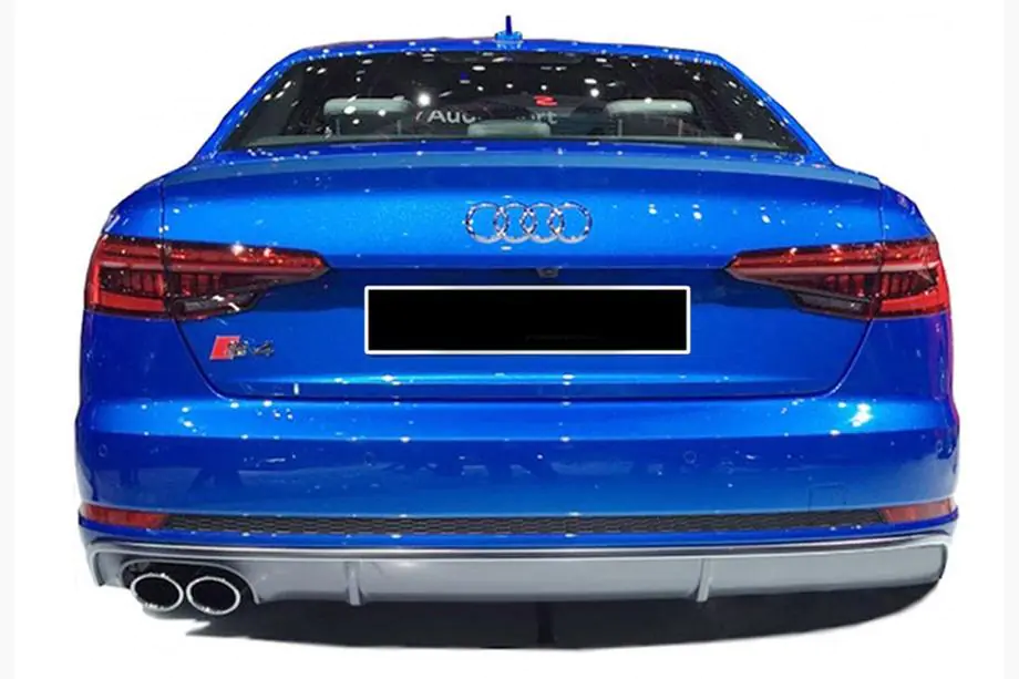Audi A4 B9 2015–2024 Aizmugurējais difuzors DPT (2015-2019, spīdīgi melns) Foto 1