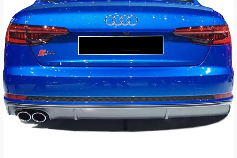 Audi A4 B9 2015–2024 Aizmugurējais difuzors DPT (2015-2019, spīdīgi melns) Foto 2