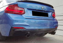 BMW 2. sērija F22/F23 2014–2021 Aizmugurējais difuzors DPT (spīdīgi melns) foto 5