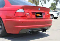 BMW 3. sērija E46 1998–2006 Aizmugurējais difuzors DPT (2001-2006, melns spīdīgs) foto 1
