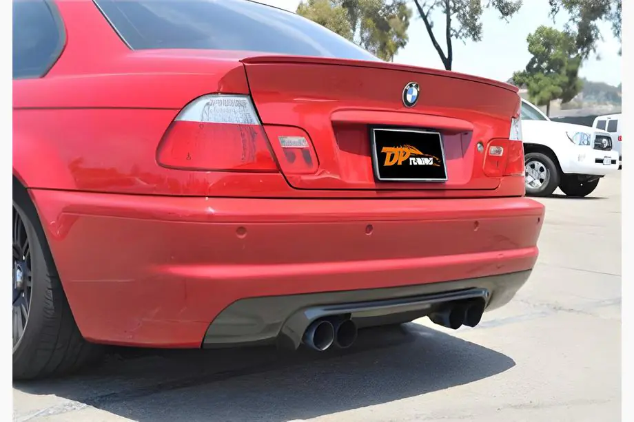 BMW 3. sērija E46 1998–2006 Aizmugurējais difuzors DPT (2001-2006, melns spīdīgs) Image