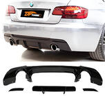 BMW 3. sērija E92/E93 2006–2013 DPT aizmugurējais difuzors (E92 M-Sport, spīdīgi melns) foto 1