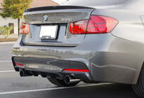 BMW 3. sērija F30/F31 2012–2019 Aizmugurējais difuzors DPT V-4 (M-Performance, spīdīgi melns) foto 1