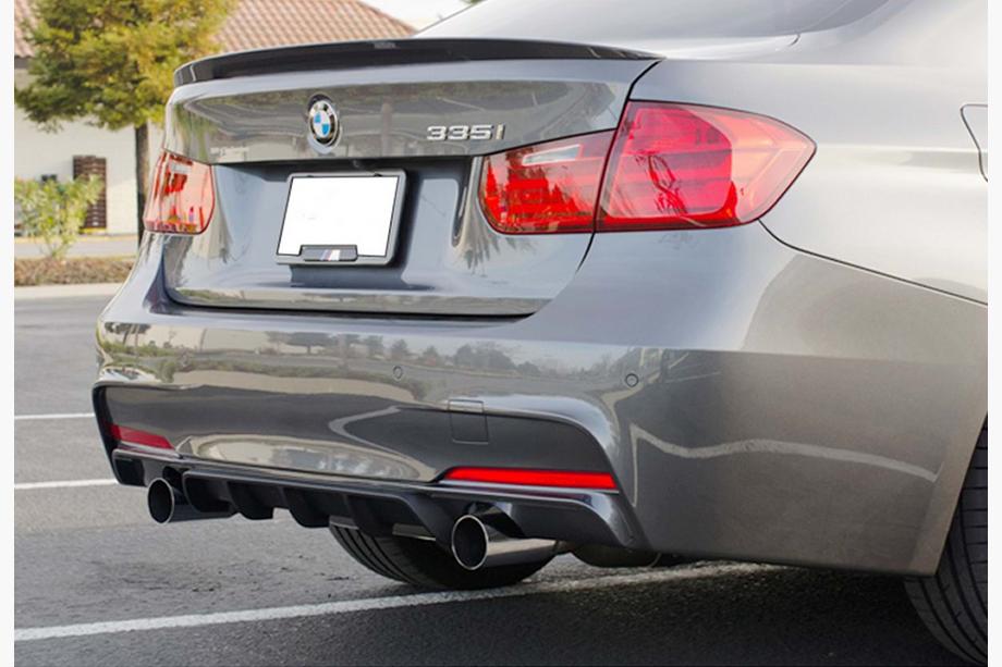 BMW 3. sērija F30/F31 2012–2019 Aizmugurējais difuzors DPT V-4 (M-Performance, spīdīgi melns) Image