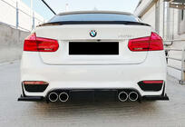 BMW 3. sērija F30/F31 2012–2019 Aizmugurējais difuzors DPT V-1 (M3, spīdīgi melns) foto 1
