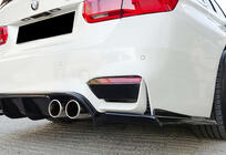 BMW 3. sērija F30/F31 2012–2019 Aizmugurējais difuzors DPT V-1 (M3, spīdīgi melns) foto 6