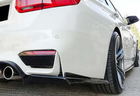 BMW 3. sērija F30/F31 2012–2019 Aizmugurējais difuzors DPT V-1 (M3, spīdīgi melns) foto 7