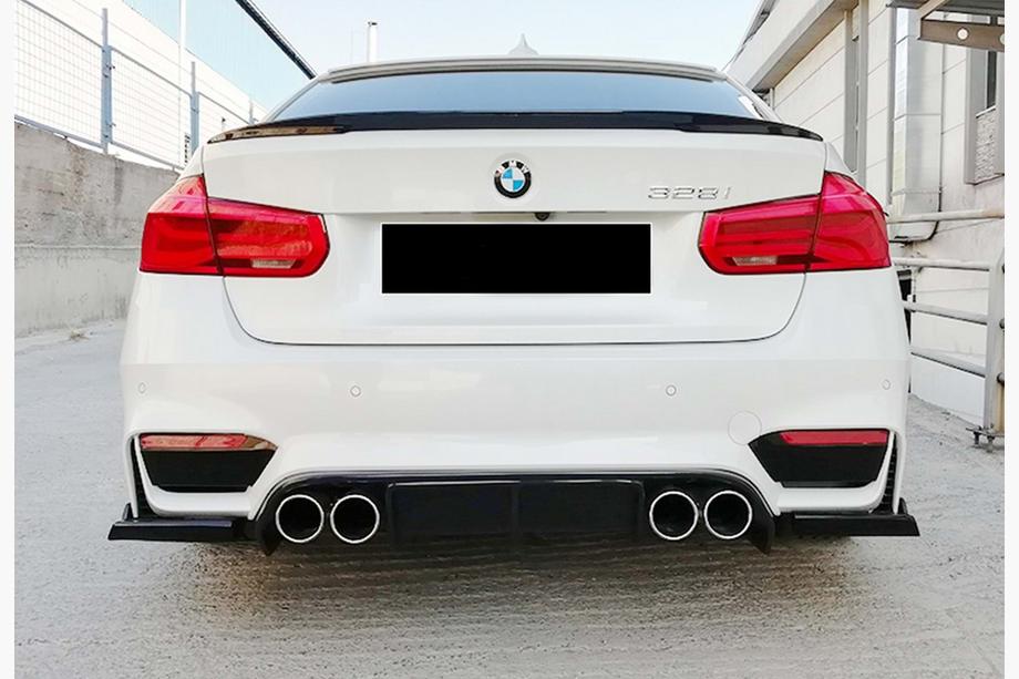 BMW 3. sērija F30/F31 2012–2019 Aizmugurējais difuzors DPT V-1 (M3, spīdīgi melns) Image