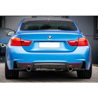 Aizmugurējais difuzors DPT V-1 (M-Performance, melns spīdīgs) BMW 4 sērija F32/F33/F36 2012–2020 foto 1